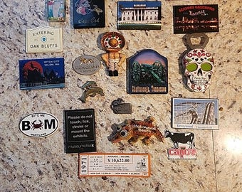Set di 19 magneti da frigo da collezione, lotto misto