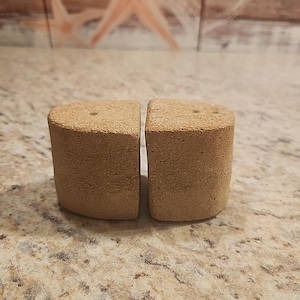Unique Handmade Stone Salt and Pepper Shakers