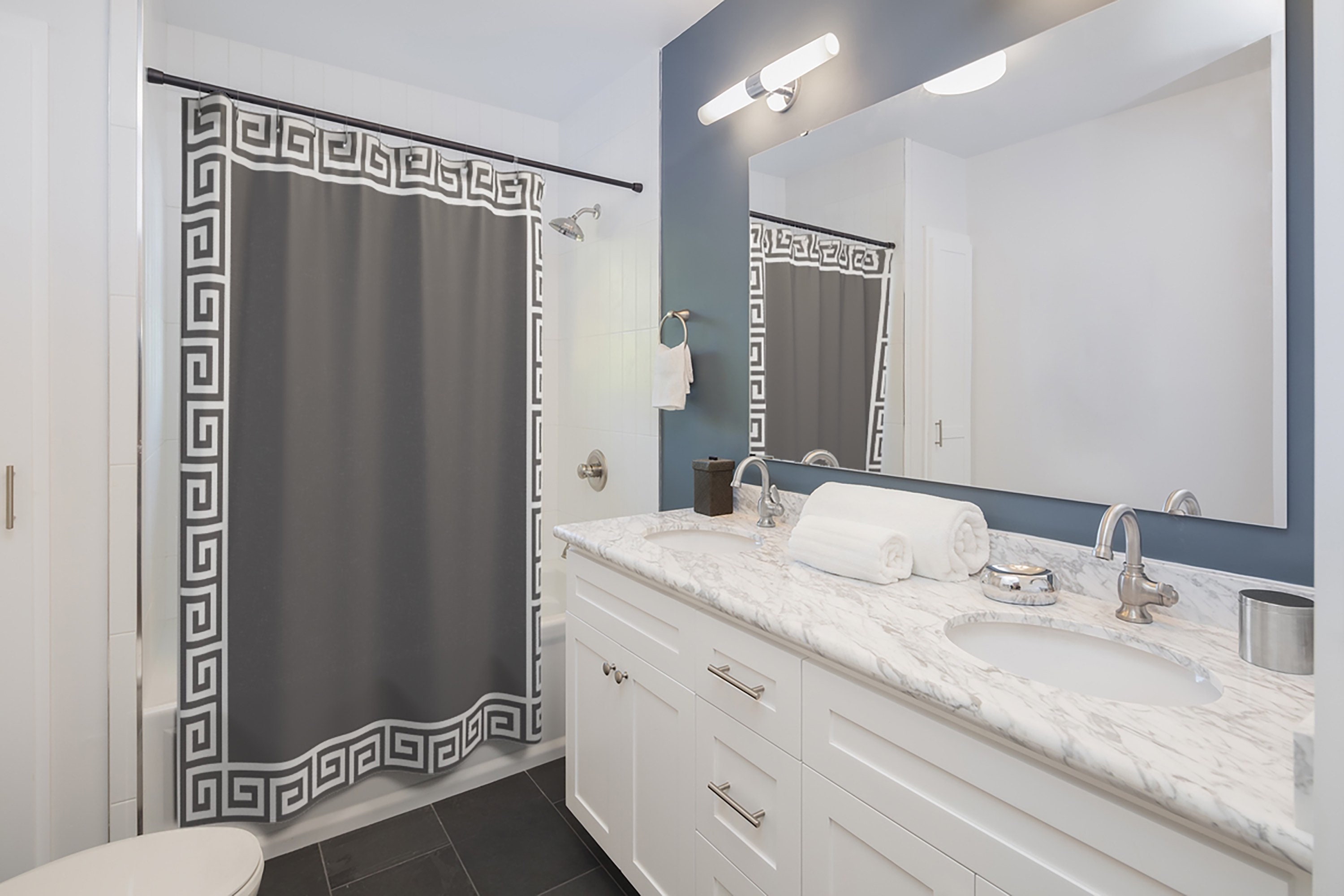 Versace medusa fashion bathroom set luxury shower curtain bath rug mat home  decor in 2023