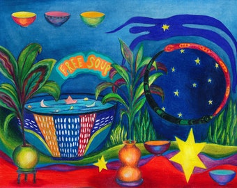 Free Soup - Giclée Print