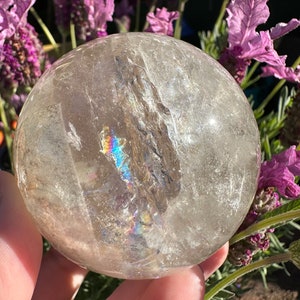Lodolite garden Quartz sphere