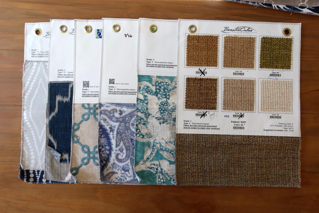 Large Swatch Sample Set of Upholstery Swatches With Medium and Large Sample Swatches - Etsy