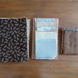 Upholstery Swatch Box with Small, Medium and Large Sample Upholstery Swatches