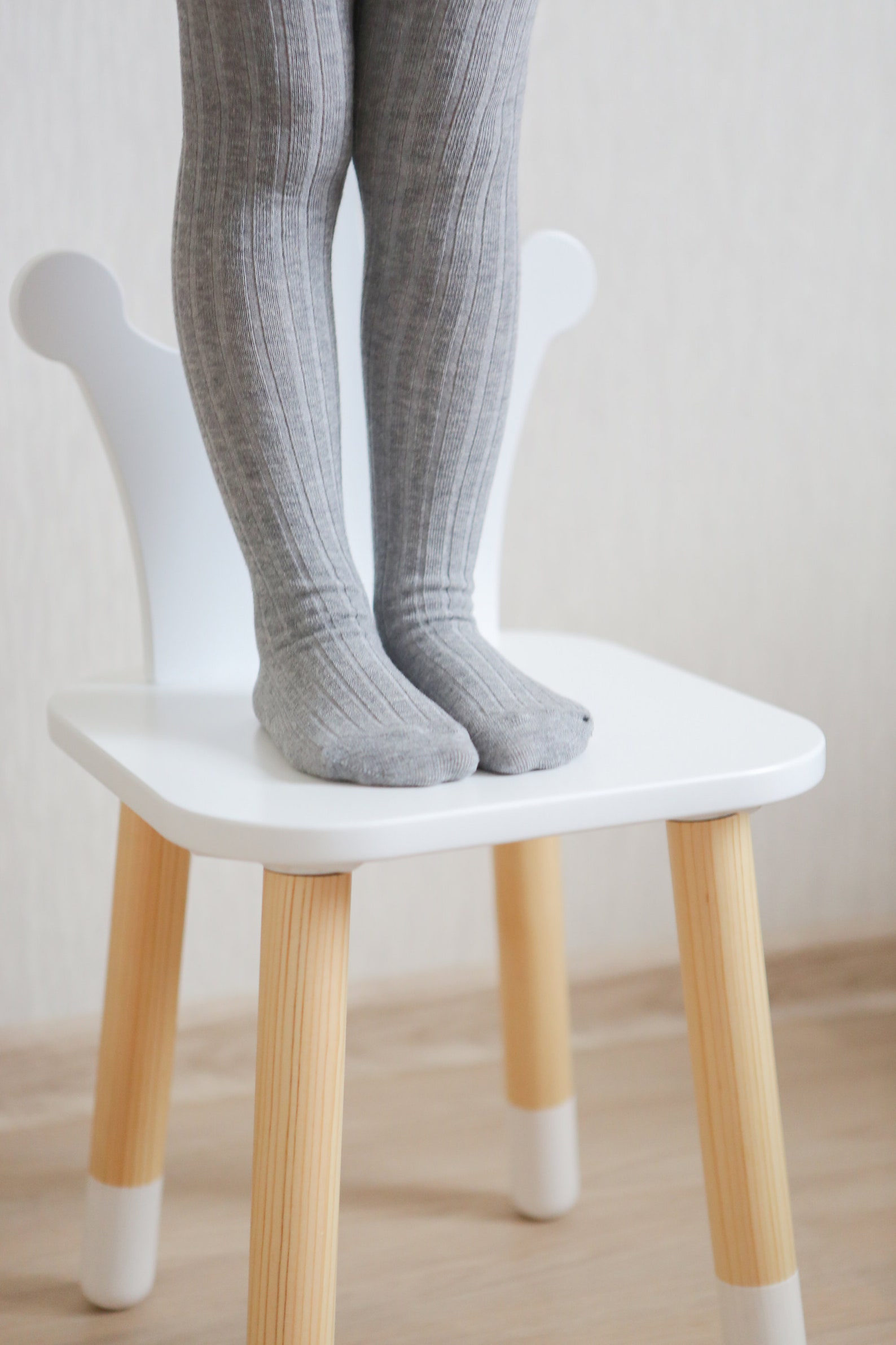 Baby Girl TightsBeige Tights Kids Tights Ribbed Modern Etsy