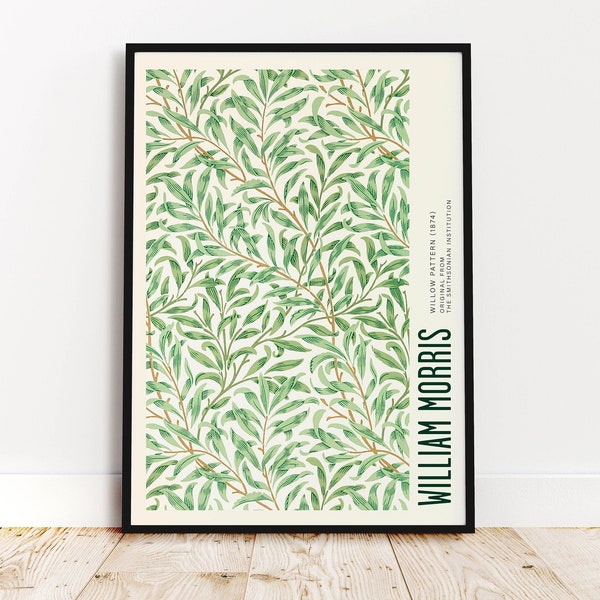 William Morris Art, Green Leaves Pattern, William Morris Giclee Print, British Art, Museum Poster, Vintage Poster, Wall, Home Decor