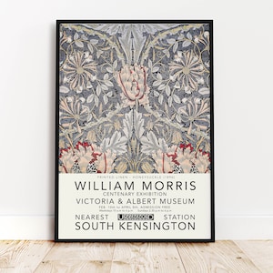 William Morris Poster, Exhibition Poster, William Morris Giclee Print, Art Gallery Poster, Museum Poster, Vintage Poster, Wall, Home Decor