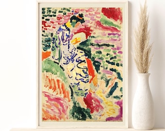 Matisse | La Japonaise Art Poster, Matisse Print, Exhibition Vintage, Giclee Print, Minimalist Wall Art, Museum Art Print, Home Decor Gift