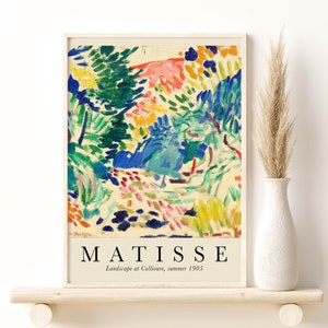 Matisse | Collioure Kunst Poster, Matisse Print, Ausstellung Vintage, Giclee Print, Minimalistische Wandkunst, Museum Kunstdruck, Home Decor Geschenk