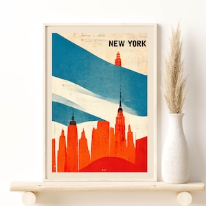 New York City Travel print No4 - America, New York poster, Big Apple print, Manhattan, Giclee Print, Wedding gift, Birthday present