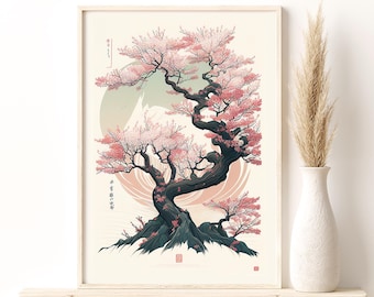 日本の桜の芸術 日本木版画風景画（J171）a - Etsy 日本