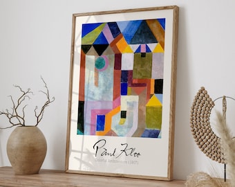 Paul Klee Vintage Poster Art Print / Paul Klee Giclee Print, Paul Klee Painting, Museum Exhibition Poster, Bauhaus, Cubismo, Surrealismo Arte