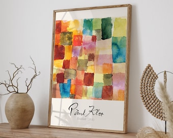 Paul Klee Vintage Poster Art Print / Paul Klee Giclee Print, Paul Klee Painting, Museum Exhibition Poster, Bauhaus, Cubismo, Surrealismo Arte