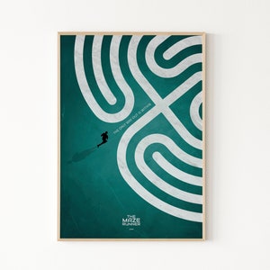 Art Print Poster | The Maze Runner Print | The Maze, The Way Within, Giclee Art Print Poster, The Maze Art Print, Stylish Maze Art Poster