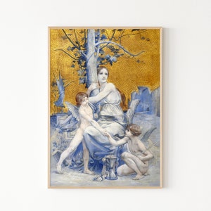 Allegory of Time Art Print Poster | Luc-Olivier Merson, Exhibition Art Print, Paris Exhibition Art Poster Giclee Print, Vintage Artsy Poster