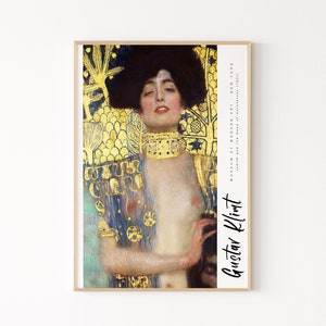 Gustav Klimt&#39;s Judith and the Head of Holofernes | Gustav Klimt Exhibition Art Print, Digital Art Print, MOMA Art Poster, Giclee Print