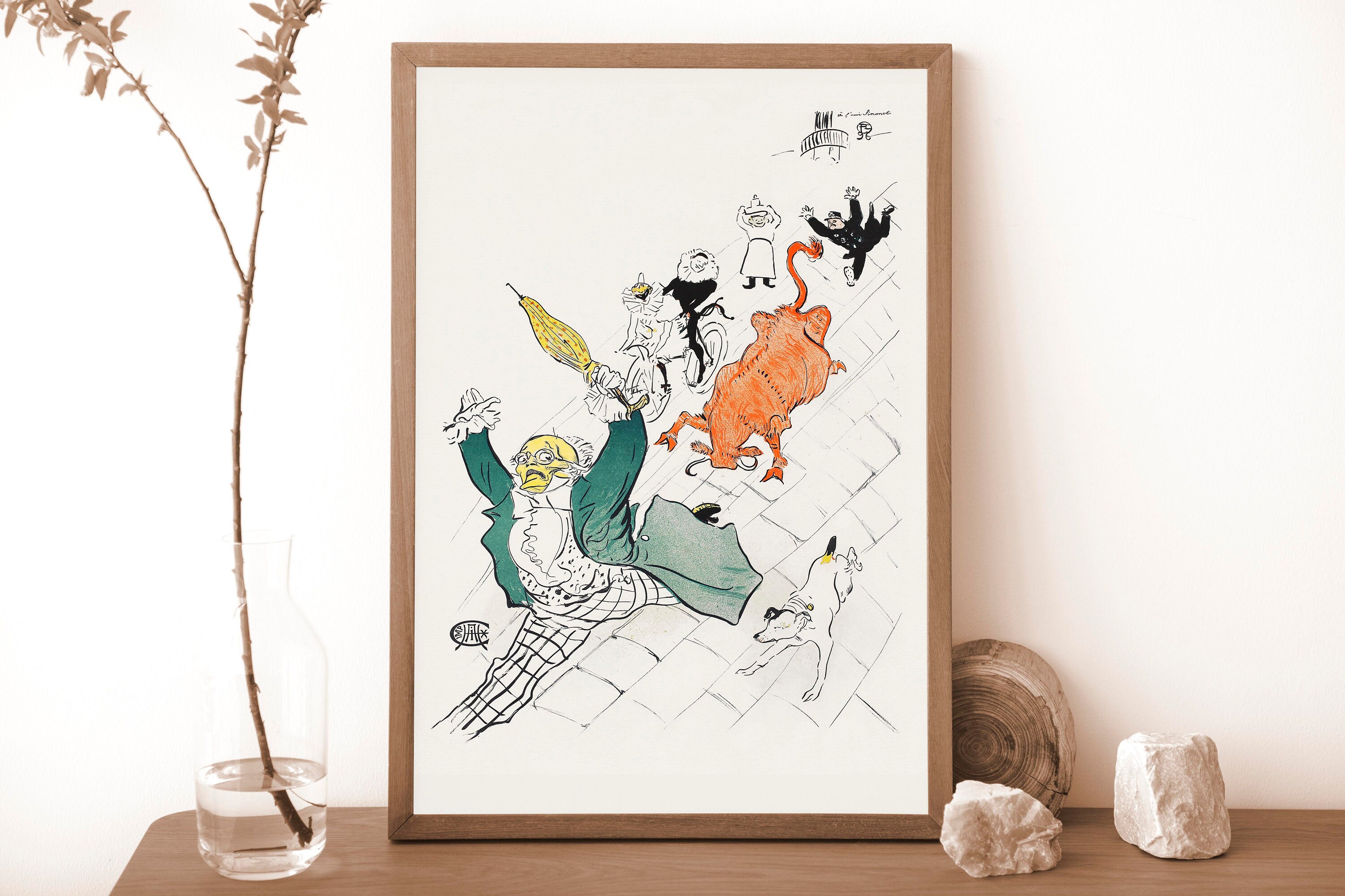 Henri De Toulouse-lautrec, La Vache Enragée (1896), French Henri De Toulouse-lautrec, La Vache Enragée (1896), French