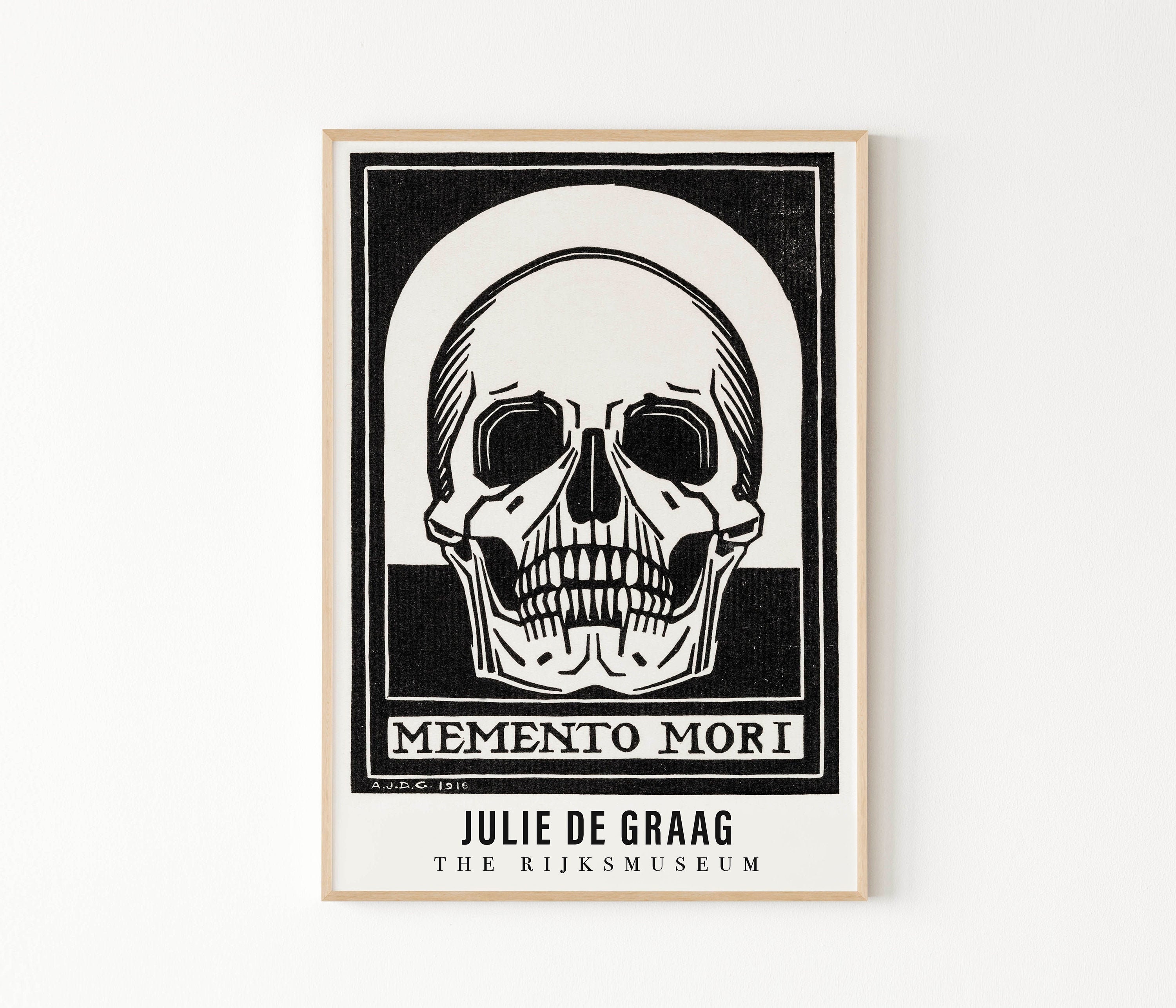 Memento Mori Poster | Art Print, Digital Art Print, Modern Wall