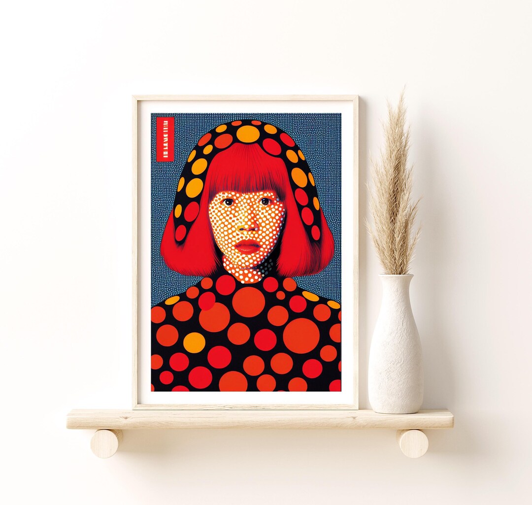 Yayoi Kusama Inspired Polka Dot Art Print Version 5, Polka Dots Kusama ...