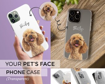 Custom Pet Portrait Phone Case, Custom Pet Phone Cases, Gift Idea, All types of phones, Custom Pet Photo Phone Cases Flexi Cases