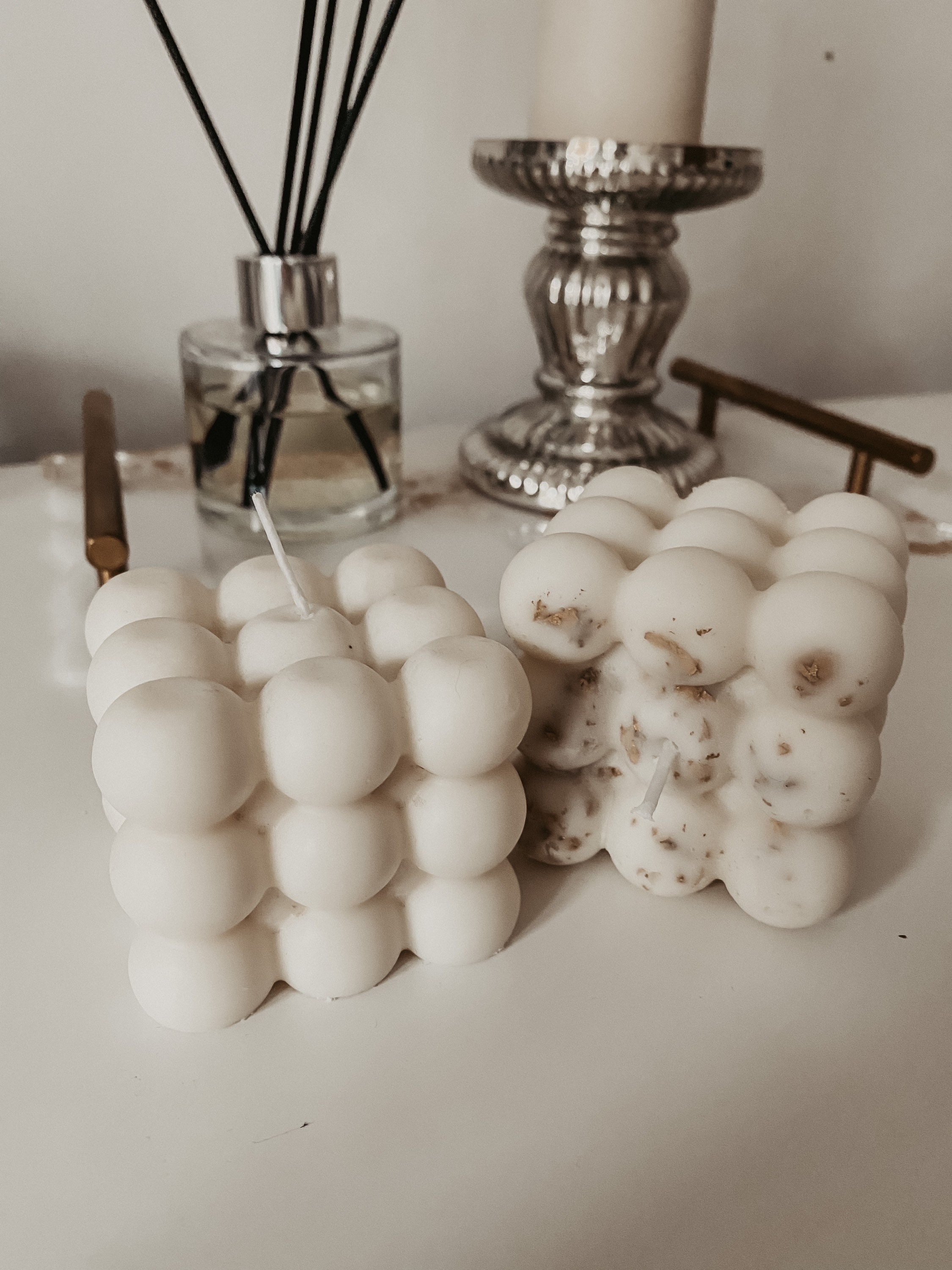 Bubble Soy Wax Candles Home Made Etsy