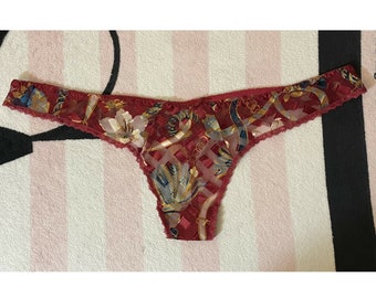 Victoria's Secret 1980's Vintage Thong Panty Underwear - M/L