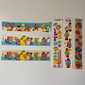 Vintage 1980s Toots Cardesign Stickers Balloons Teddies Rockout Winter Accessories Koala Bear Band