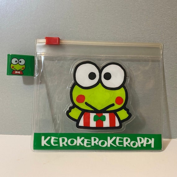 Vintage Sanrio 1991 Keroppi Coin Pouch Small Plast