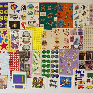 Vintage Stickers Set Hallmark Sandylion Animals BJ Toots & More