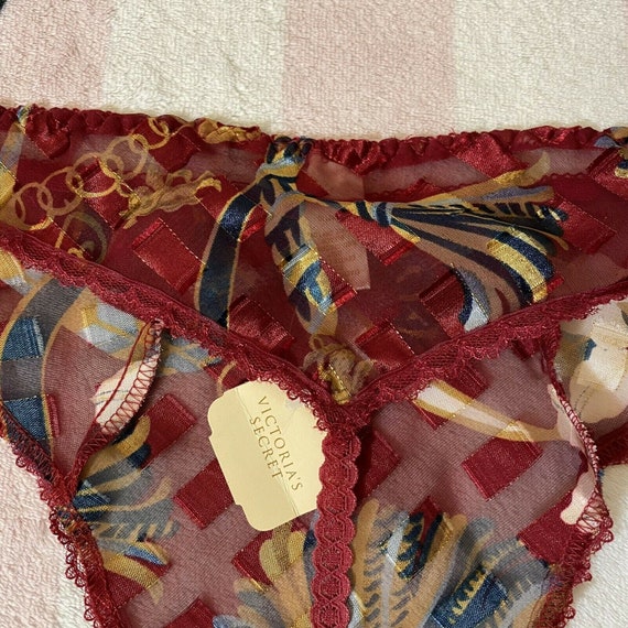 Victoria's Secret 1980's Vintage Thong Panty Unde… - image 7