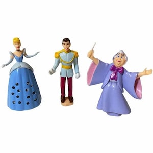 Disney’s Cinderella Magical Musical Castle Cinderella Prince & Fairy Godmother Dolls