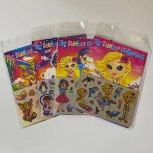 Mini livre et feuille d&#39;autocollants Lisa Frank My Sticker Collection