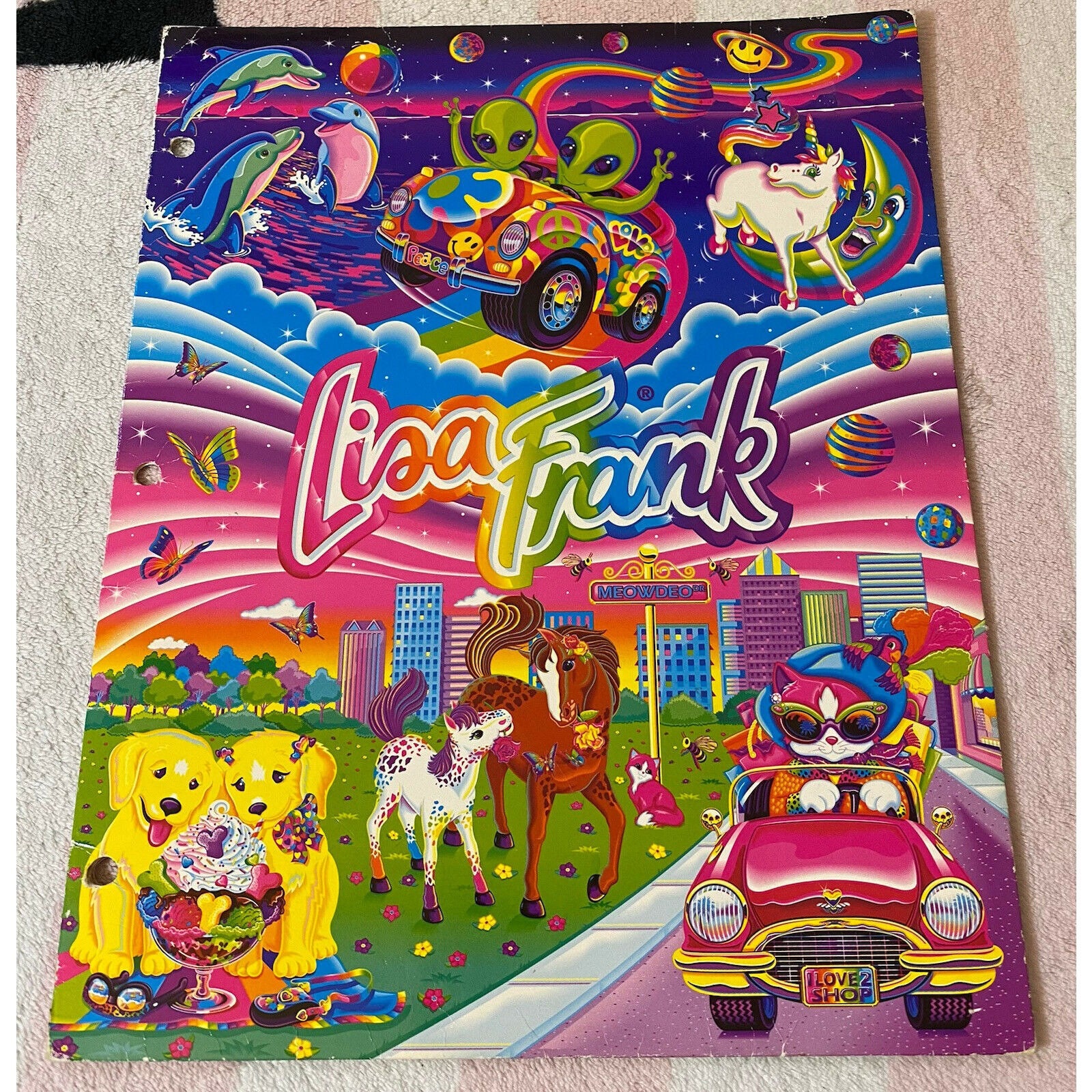 Vintage Lisa Frank Zoomer & Zorbit Aliens Markie Unicorn Casey