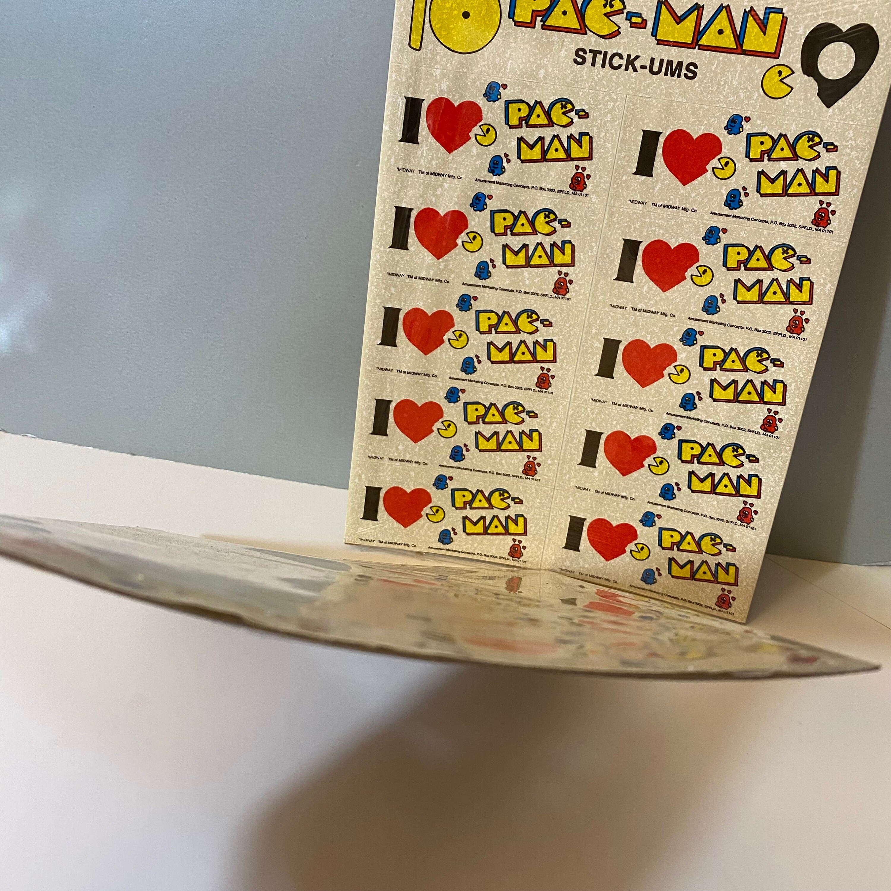 Vintage 1980s Pac-man Stickers I Love Pac-man Stick-ums - Etsy