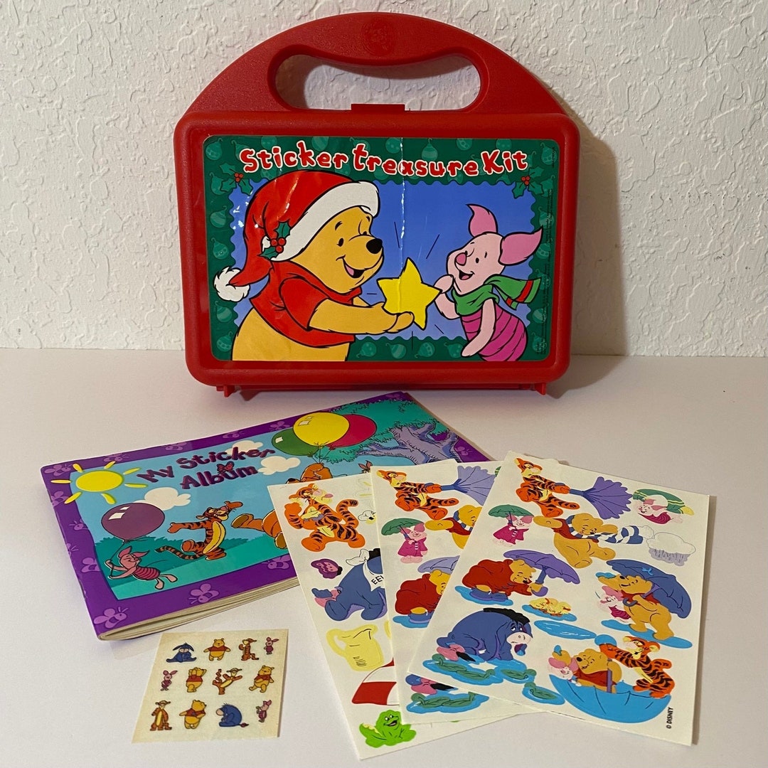 Vintage Sandylion Disney Winnie the Pooh Sticker Treasure Kit Etsy