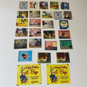 Tarjetas y pegatinas Panini vintage de Looney Tunes