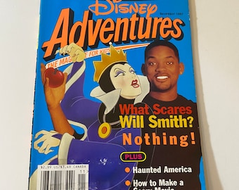 Vintage Disney Adventures Magazine Will Smith Halloween Special