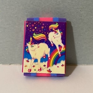 Vintage Lisa Frank Markie Unicorns Rainbow Masterpieces Gumka do ścierania