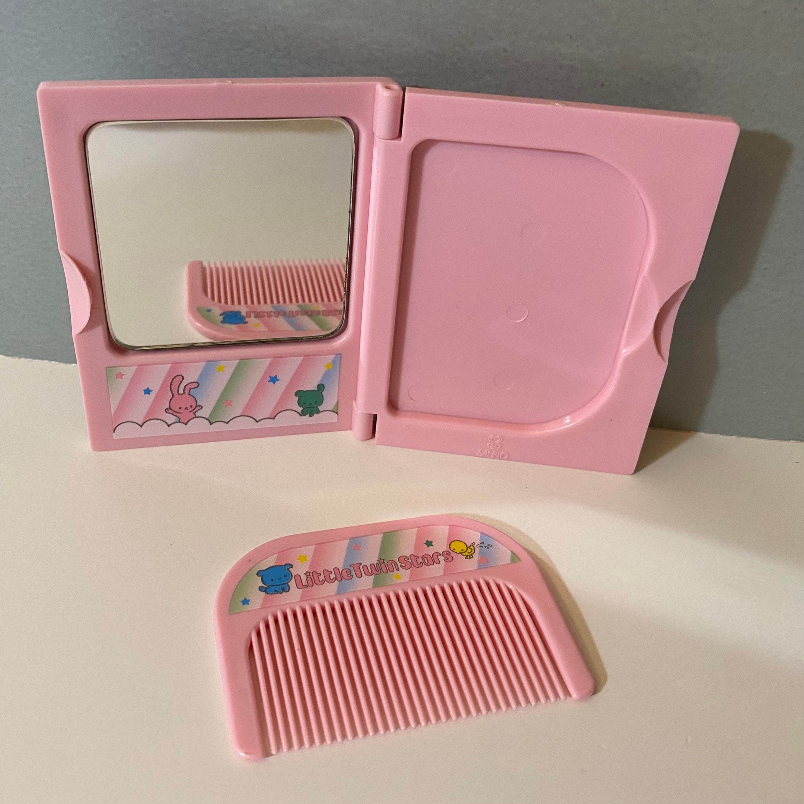Vintage Sanrio 1981 Little Twin Stars Comb & Mirror Set - Etsy display picture 3