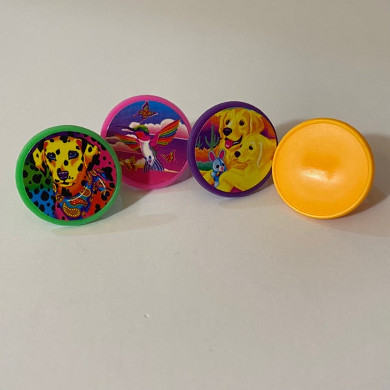 Vintage Lisa Frank Plastic Ring Sets Gem