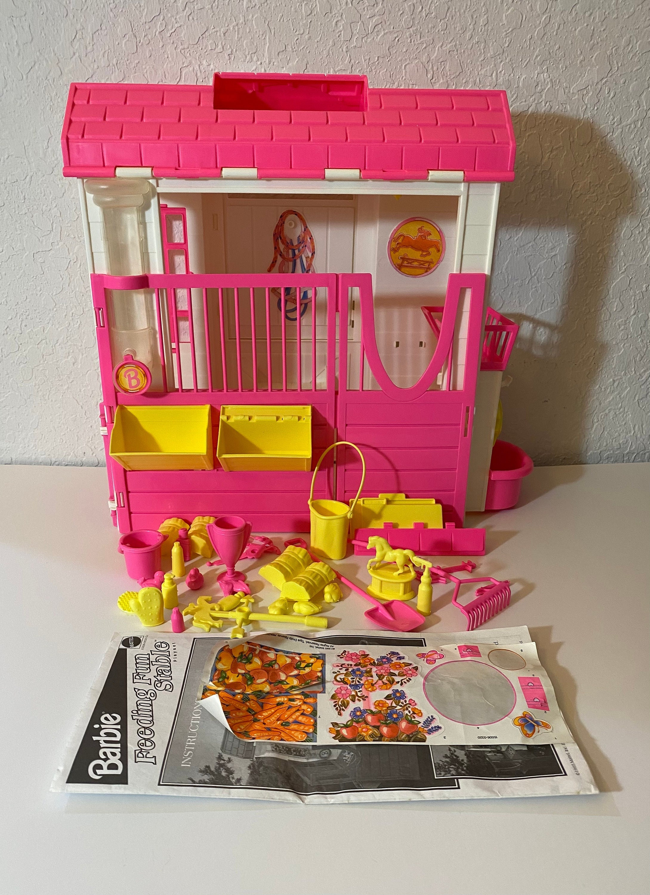 Mattel Barbie Feeding Fun Stable Accessories Etsy