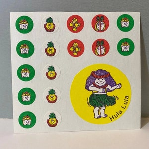 Vintage CTP Scratch ‘N Sniff Pineapple Stickers 1/2 Sheet