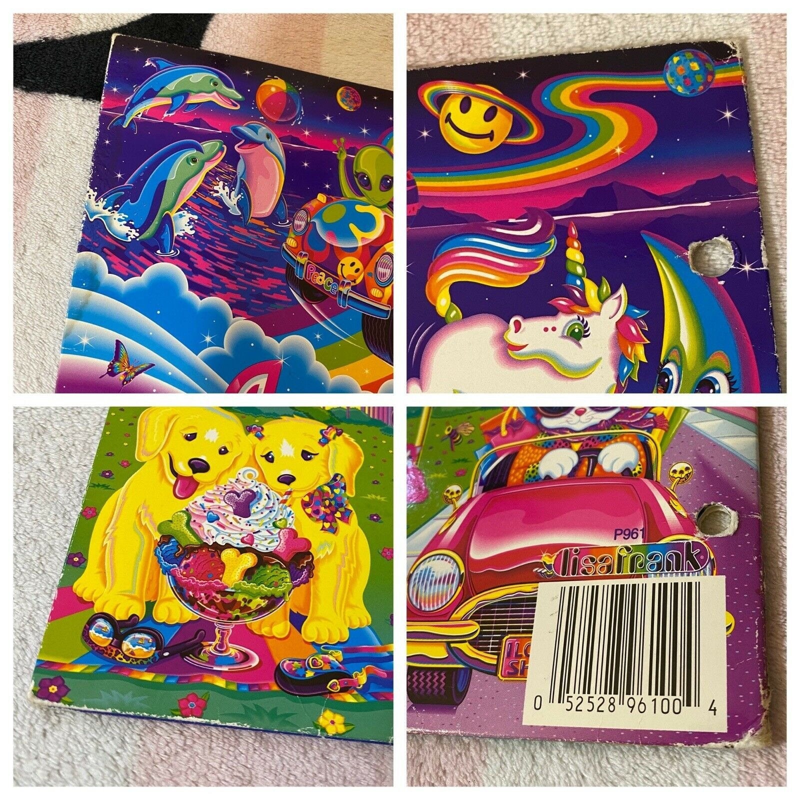Vintage Lisa Frank Zoomer & Zorbit Aliens Markie Unicorn Casey