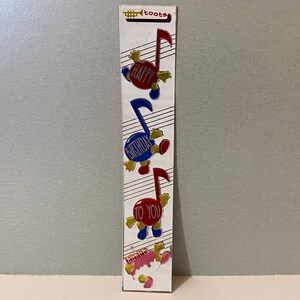 Vintage 1982 Toots Cardesign Dancing Birthday Notes Music Cake Stickers