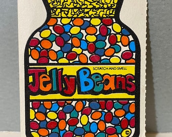 Vintage sticker Mello Smello Scratch And Smell Jelly Beans