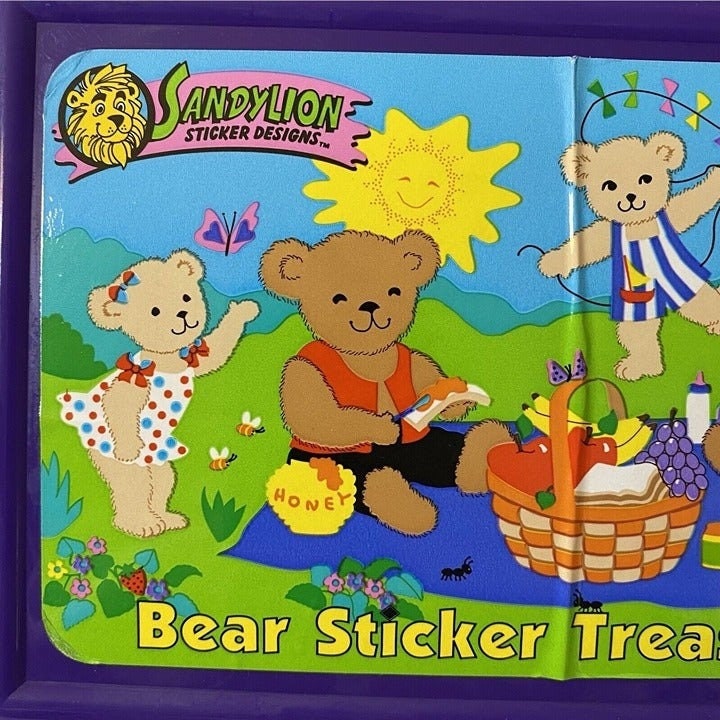 Sandylion bear sticker treasure kit ケース Sandylion bear sticker treasure kit ケース