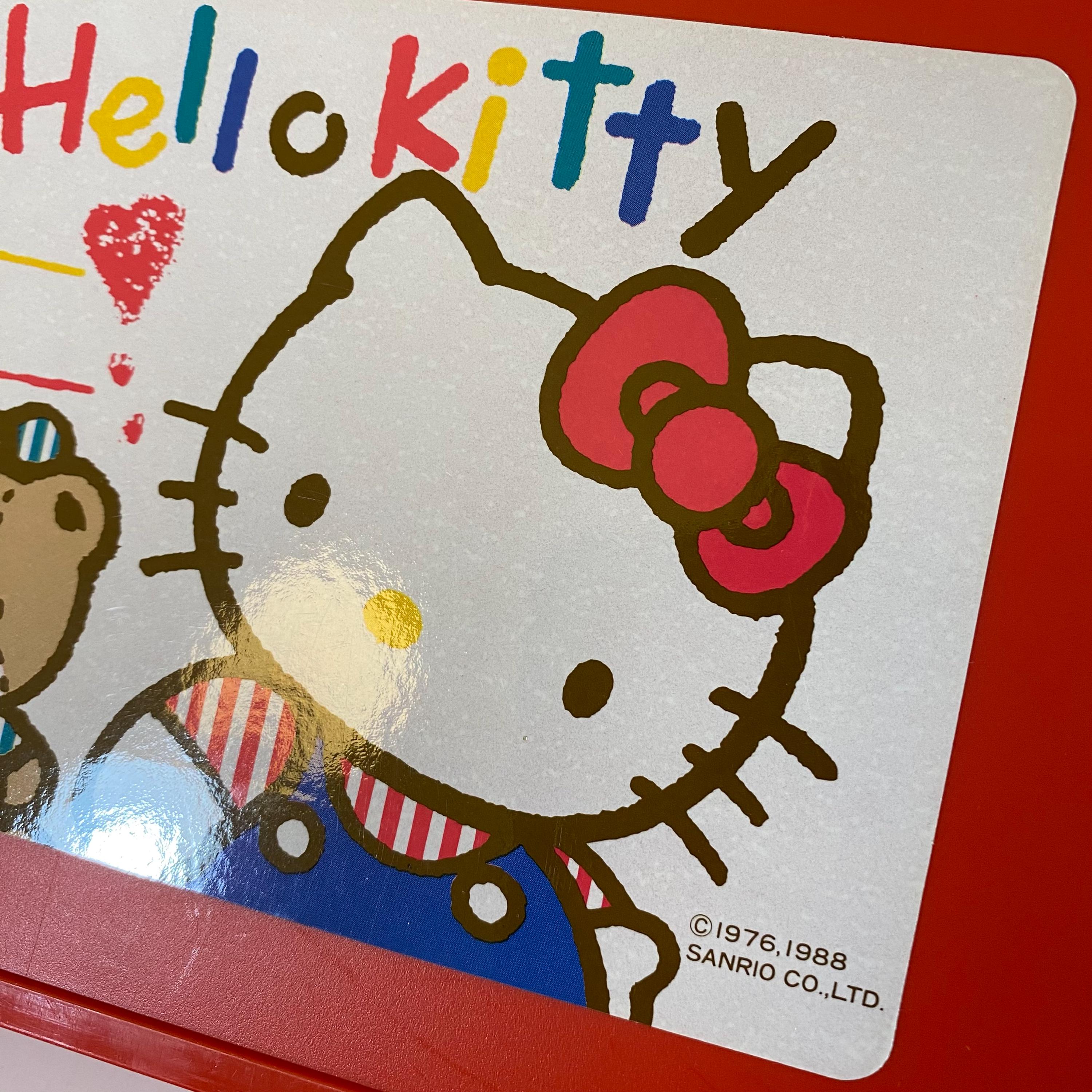 Vintage Sanrio 1988 Hello Kitty Red Plastic Case Storage Box - Etsy