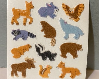 SANDYLION vintage rare fuzzyシール　動物 Sandylion Vintage Rare Fuzzy Lion Stickers - Etsy
