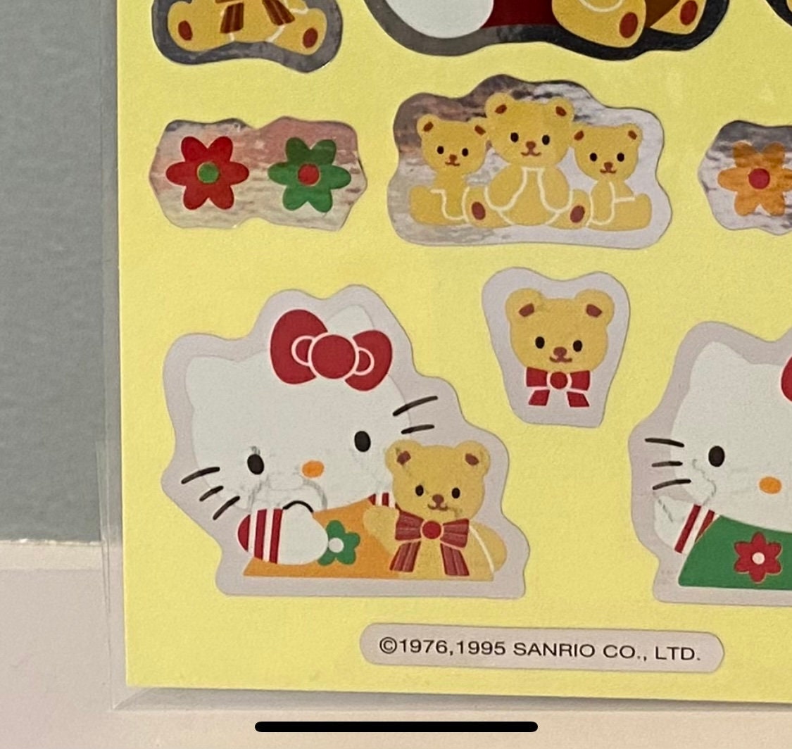 Vintage Sanrio 1995 Keroppi Hello Kitty Mylar Stickers - Etsy