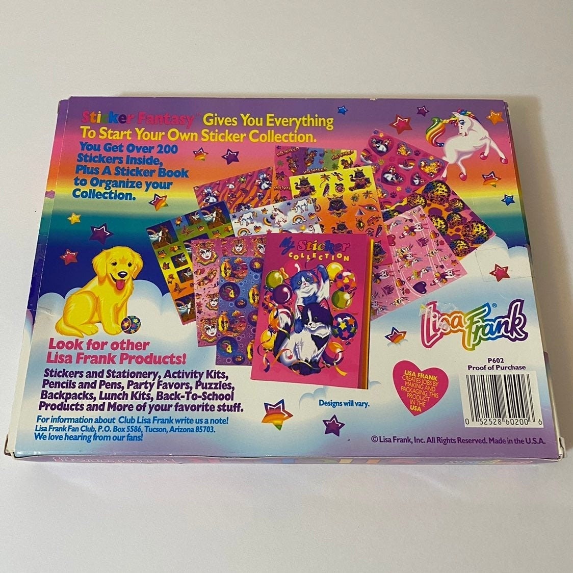 Lisa Frank Sticker Book Ultimate Bundle Set ~ Over 2400 Bright Colorful Lisa Frank Stickers (20 Lisa Frank Party Favors Sticker Sheets)