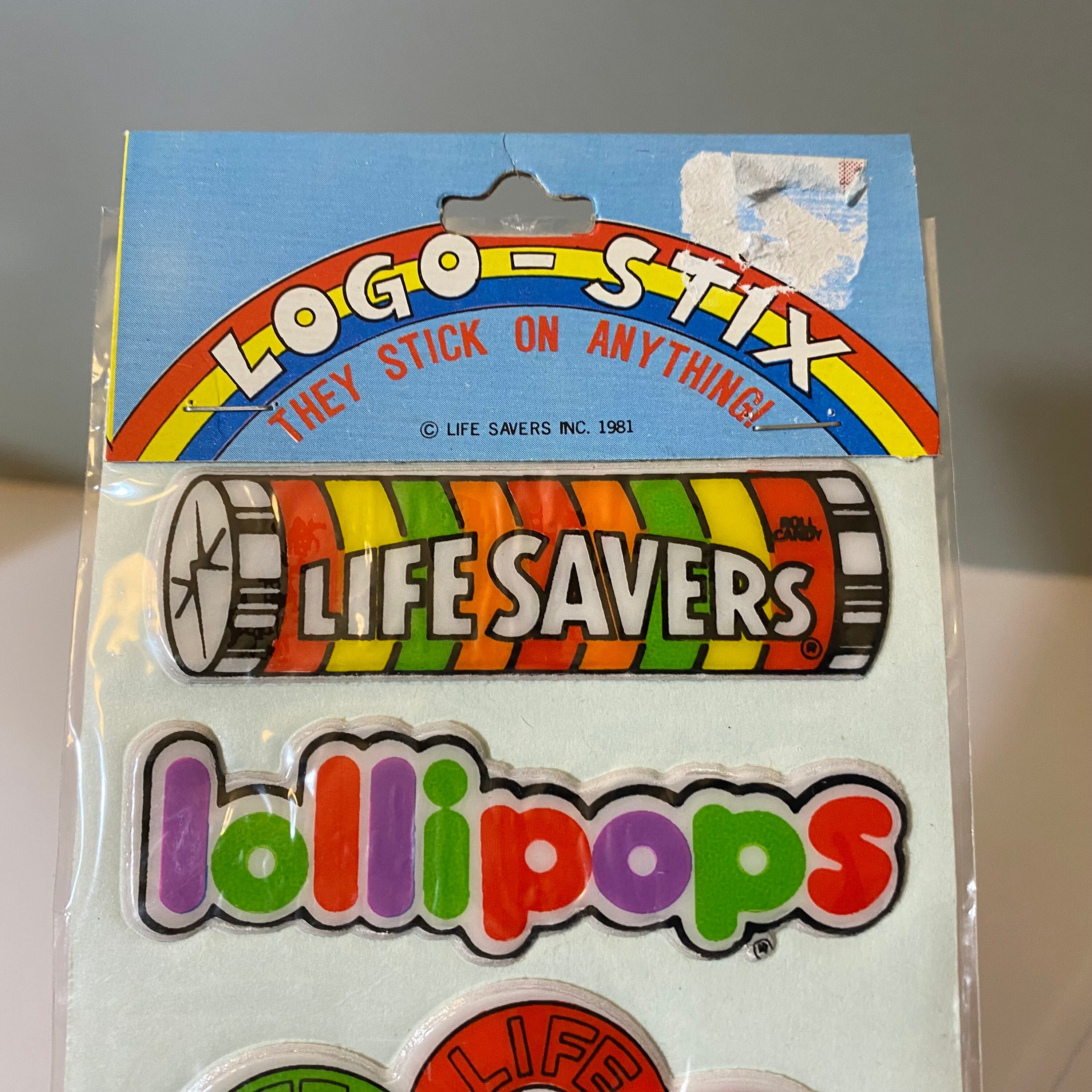Vintage 1980s Logo Stix Life Savers or Hostess Puffy Stickers - Etsy